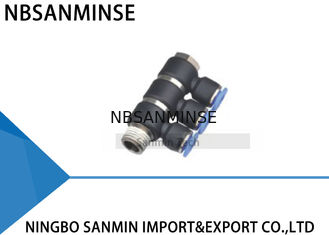 Enfoncer en plastique d'air de banjo de branche de tube de garnitures triples universelles des syndicats le connecteur rapide Sanmin de pivot