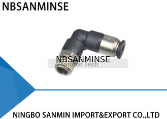 Degré L type connecteur rapide pneumatique Sanmin de fil masculin de SPL de soupape d'arrêt d'air de coude de garnitures