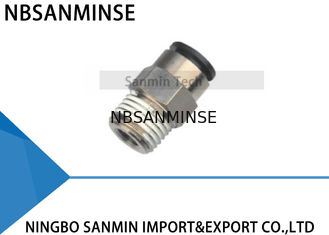 PCP tout corps en laiton avec l'aplanissement de gaine plastique adaptant les garnitures de tuyau pneumatiques