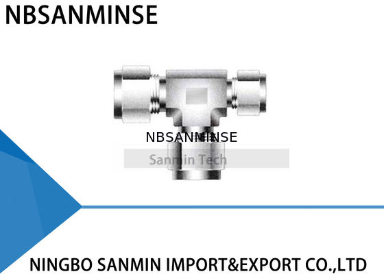 Tuyauterie de l'acier inoxydable SS316L de pièce en t des syndicats de RUBT adaptant l'air pneumatique Sanmin de haute qualité convenable