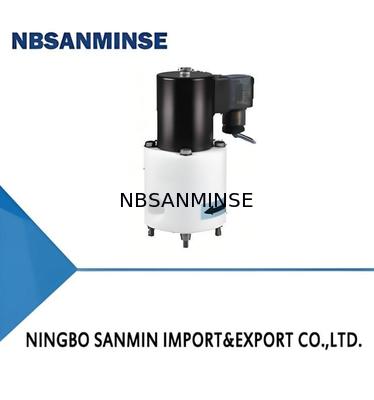 Électrovanne électromagnétique en polytétrafluoroéthylène (PTFE) avec résistance à la température maximale de +120℃, pression de service de 0,01 à 0,6 MPa et résistance à la compression de 1,2 MPa