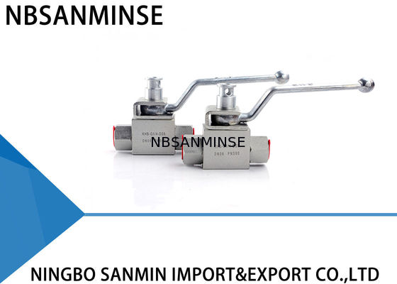 robinet à tournant sphérique verrouillable à tournant sphérique de la pression 31.5MPa d'acier au carbone hydraulique du robinet KHB-L