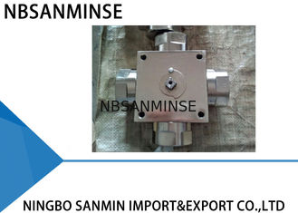 Puissance marine à quatre voies de manuel de robinet à tournant sphérique de fil du robinet à tournant sphérique d'acier au carbone de KHB4K G
