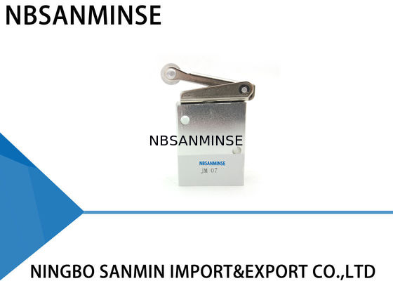 Type pneumatique à trois voies à deux positions mécanique d'arrêt de valve mécanique de la série 1/4 de la JM de valve de commande de puissance de robinet d'isolement de valve