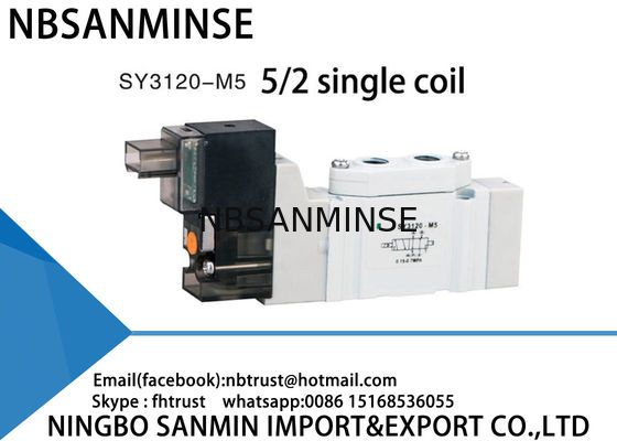 L'automation compacte pneumatique SMC de Mini Valve de vanne électromagnétique de SY3120 SY5120 SY7120 remplacent AC220V DC24V