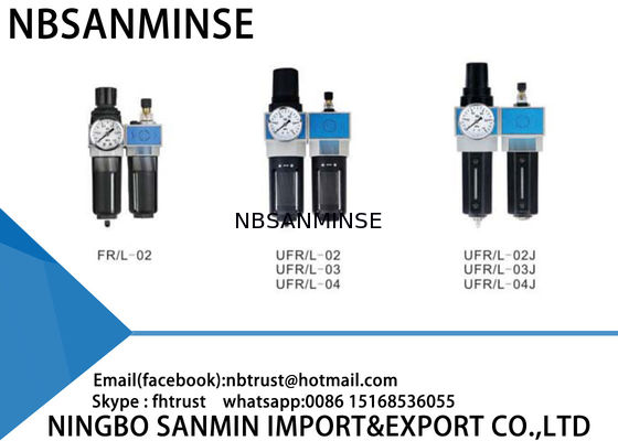 Pièces pneumatiques de compresseur d'air de machine de commande numérique par ordinateur d'automation des unités FRL de graisseur de régulateur de filtre à air deux