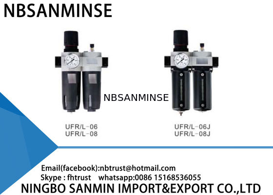 Pièces pneumatiques de compresseur d'air de machine de commande numérique par ordinateur d'automation des unités FRL de graisseur de régulateur de filtre à air deux