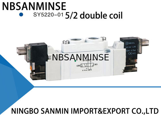 Mini position 5/2 5/3 antipoussière pneumatique de la vanne électromagnétique SY5000 220VAC