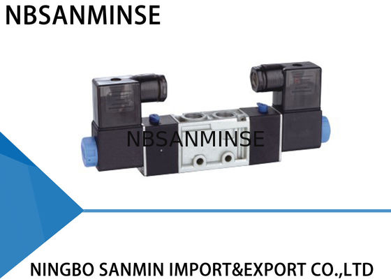 Port G1/4" de St cinq vanne électromagnétique de tuyau de fil, soupape de commande directionnelle pneumatique