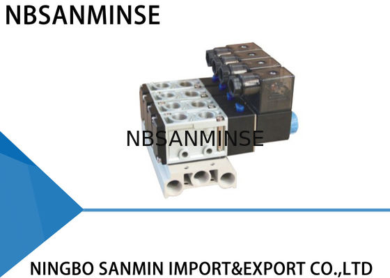 Port G1/4" de St cinq vanne électromagnétique de tuyau de fil, soupape de commande directionnelle pneumatique