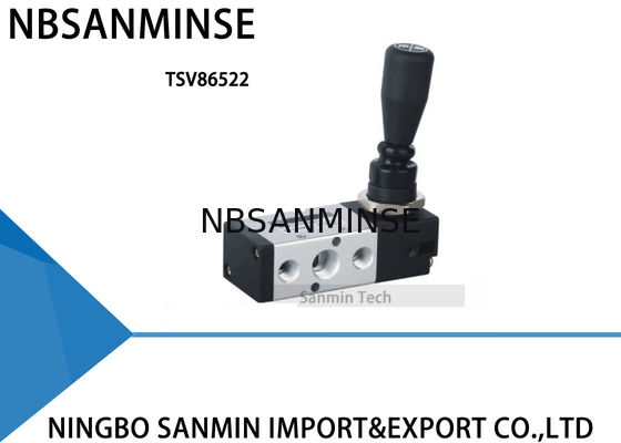 G 1/4" type à trois voies à deux positions à deux positions de serrure de manière de valve de main de valve mécanique pneumatique de traction cinq
