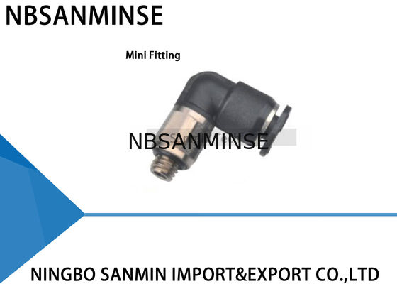 PL - One Touch de contrat de C adaptant l'enfoncer pneumatique en plastique de pièces de mini garnitures la ferrure de coude masculine d'air Sanmin