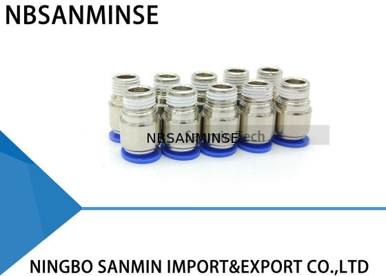 Enfoncer pneumatique droit masculin rond de pièces pneumatiques en plastique de tube de POC le connecteur convenable Sanmin de connexion