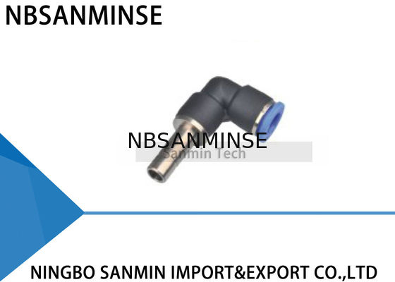 Le coude des syndicats de tuyau de garnitures de tube de PLJ réduisant le connecteur pneumatique branchent le Jointer Sanmin de haute qualité