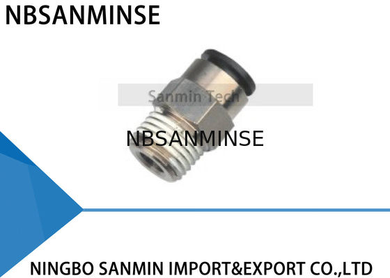 PCP tout corps en laiton avec l'aplanissement de gaine plastique adaptant les garnitures de tuyau pneumatiques