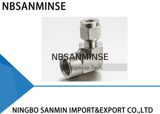 Norme pneumatique de tube de l'acier inoxydable 316L de garnitures d'air de coude femelle de Fe