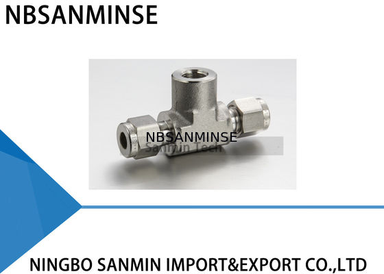 Pièce en t femelle pneumatique de branche des garnitures FBT d'air de tube de l'acier inoxydable 316L