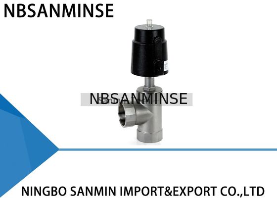 Soupape de vidange pneumatique de la valve solides solubles 304 pneumatiques de Seat de l'angle JDF1400/JDF1500