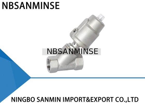 Type pneumatique soupape de commande d'angle de valve de Seat d'angle fileté par JDF700