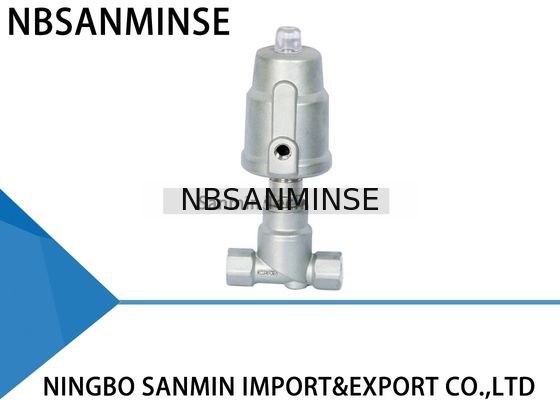 Valve d'angle pneumatique d'acier inoxydable de droite de valve de Seat de l'angle JDF800