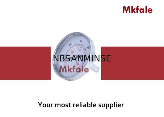 Chauffage/thermomètre bimétallique en aluminium liquide d'indicateur pression de tuyauterie