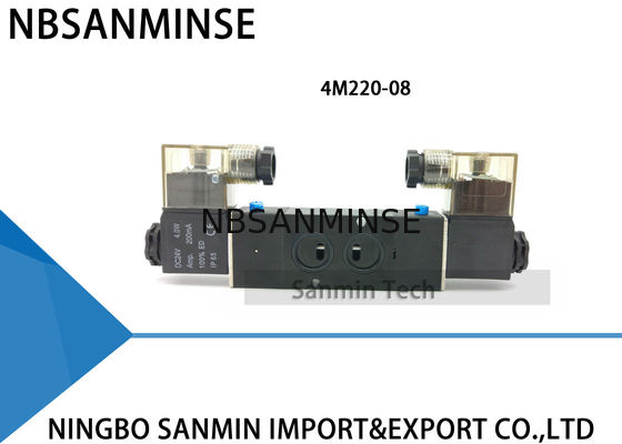 Type vanne électromagnétique de tubulure de NBSANMINSE 4M pneumatique simple/valve pneumatique bobine de double