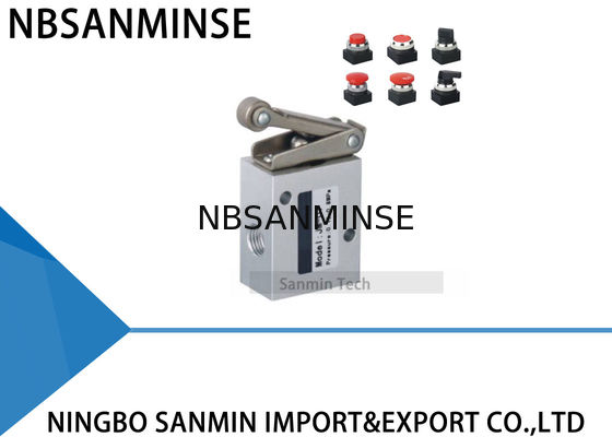 1/4 type pneumatique à trois voies à deux positions mécanique d'arrêt de valve mécanique de valve de commande de puissance d'interruption