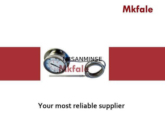 Indicateur de pression liquide de thermomètre capillaire d'expansion de gaz d'acier inoxydable de SMGC