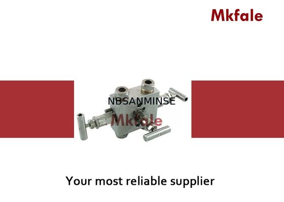 Trois tubulures deux de valve bloquent les valves et une valve de égalisation pour la valve à haute pression SS316 d'indicateur de pression