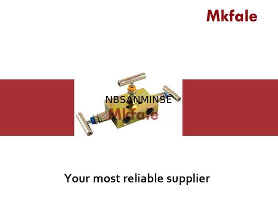 Trois tubulures deux de valve bloquent les valves et une valve de égalisation pour la valve à haute pression SS316 d'indicateur de pression