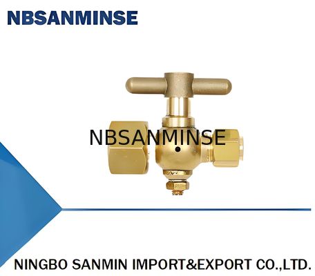 Brass Ventilateur à trois voies de connexion des manomètres de pression 0,6MPA