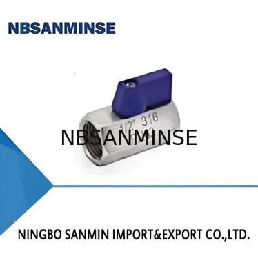1 / 4 pouces mini-balle pneumatique soupape magnétique de commande F / F PN64