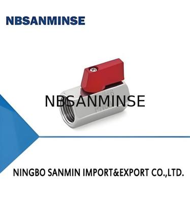 1 / 4 pouces mini-balle pneumatique soupape magnétique de commande F / F PN64