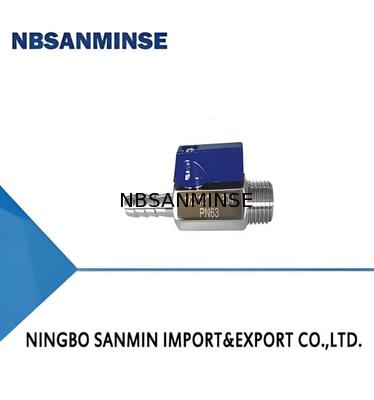 Valve à bille 1/8' 1/4' 3/8' 1/2' 3/4' pouces mini-valve pneumatique à air M/M ss304 ss316