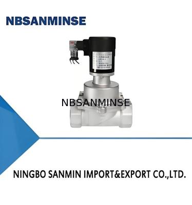 Vanne solénoïde chimique en acier inoxydable 304 avec tension DC12V-AC380V et température de fonctionnement de 5-50°C