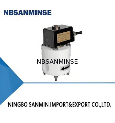 Électrovanne électromagnétique en polytétrafluoroéthylène (PTFE) avec résistance à la température maximale de +120℃, pression de service de 0,01 à 0,6 MPa et résistance à la compression de 1,2 MPa