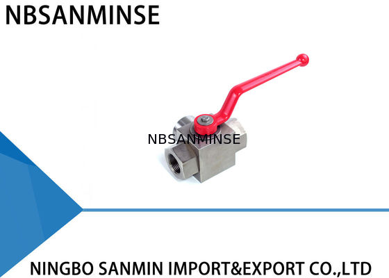 La température hydraulique à trois voies de normale de résistance à la corrosion de robinet à tournant sphérique de KHB3K SS316