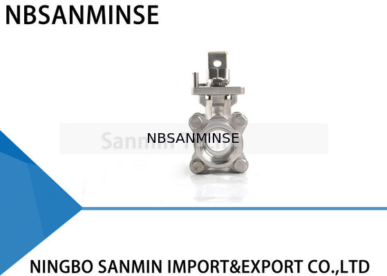 CF8M ligne à haute pression hydraulique application de conduite d'eau de gaz de pétrole de l'acier inoxydable SS316 de MÉTÈQUE du robinet à tournant sphérique de 1 pouce 1000psi