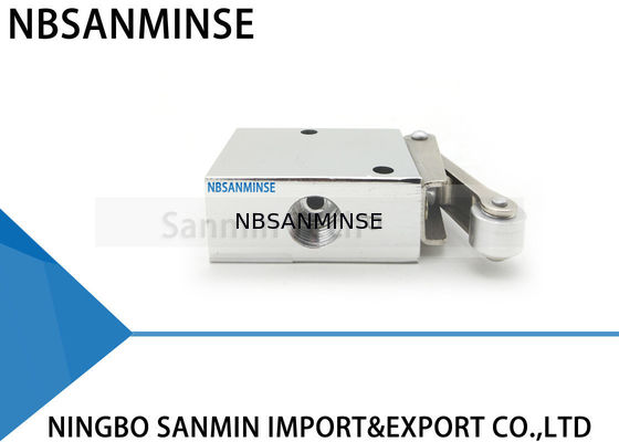 Type pneumatique à trois voies à deux positions mécanique d'arrêt de valve mécanique de la série 1/4 de la JM de valve de commande de puissance de robinet d'isolement de valve