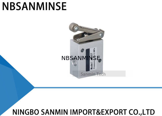 Type pneumatique à trois voies à deux positions mécanique d'arrêt de valve mécanique de la série 1/4 de la JM de valve de commande de puissance de robinet d'isolement de valve