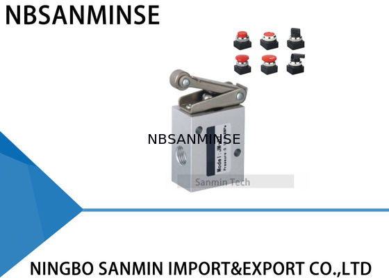 Type pneumatique à trois voies à deux positions mécanique d'arrêt de valve mécanique de la série 1/4 de la JM de valve de commande de puissance de robinet d'isolement de valve