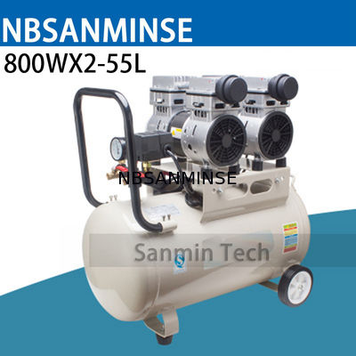 800WX2 - application à la maison fonctionnante AC220V mini de l'air 55L de compresseur d'Oilless en bois muet à haute pression de conception de haute qualité
