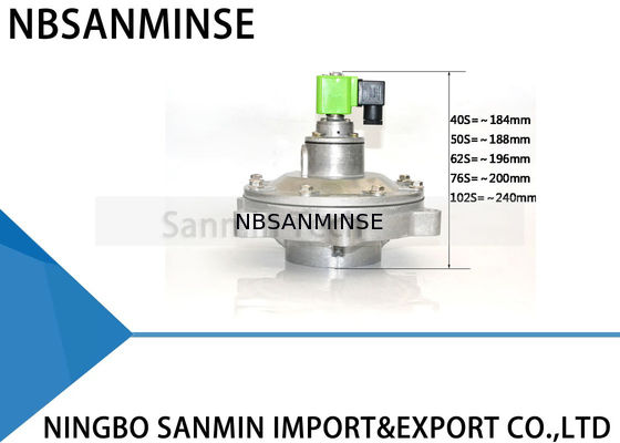 Type de la valve SBFEC de jet d'impulsion de soupape à diaphragme de NBSANMINSE QD-Y pour le système G1-1/2 G2 G2-1/2 G3 G4 de collecteur de poussière de sac