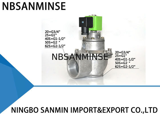 QD-Z 3/4 1 1-1/2 2 pouces Pulse Jet Valve Collecteur de poussière Double Seal Diaphragm Valve SBFEC Type
