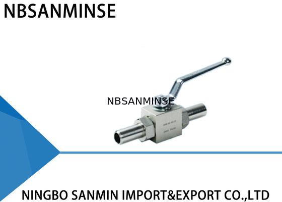 Robinet à tournant sphérique à haute pression hydraulique de 2 manières avec la connexion de soudure
