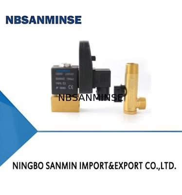 NBSANMINSE SR - A - 15 évacuateur électronique G1 / 2 1.6Mpa soupape d'échappement évacuateur d'eau soupape d'eau DC24V AC220V de haute qualité